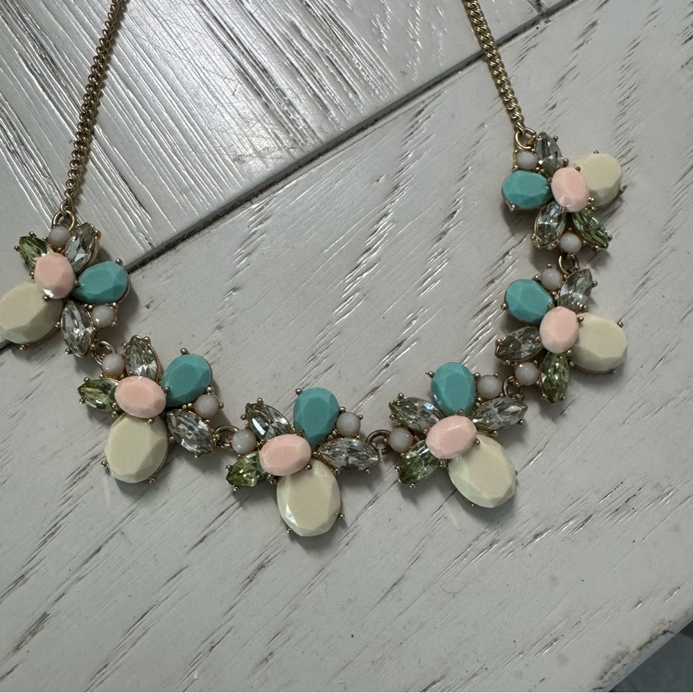 J. Crew Multicolor Floral Necklace